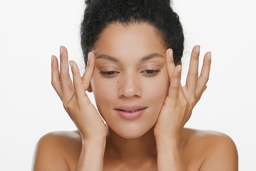 beautiful young woman with natural makeup
