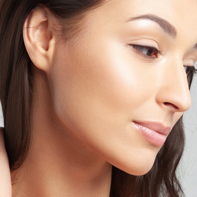 woman with prominent ears